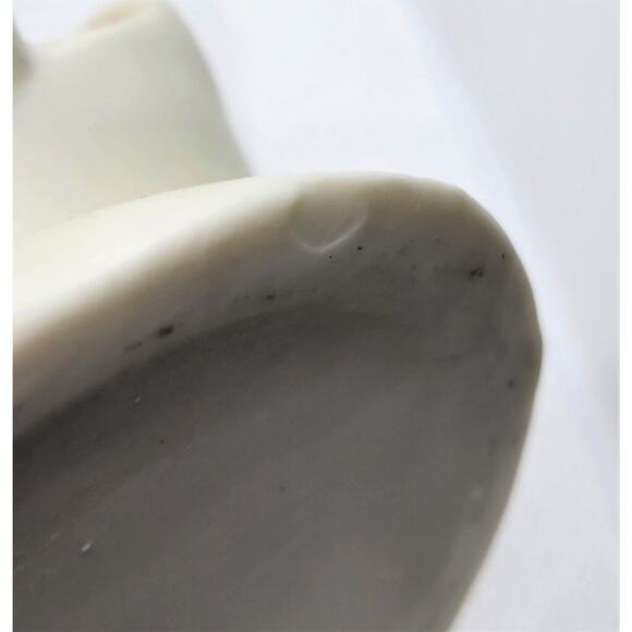 Vase-Vintage-Porcelain Bisque-Ivory-Swan-Art Deco Style-8.25" - Picture 12 of 16